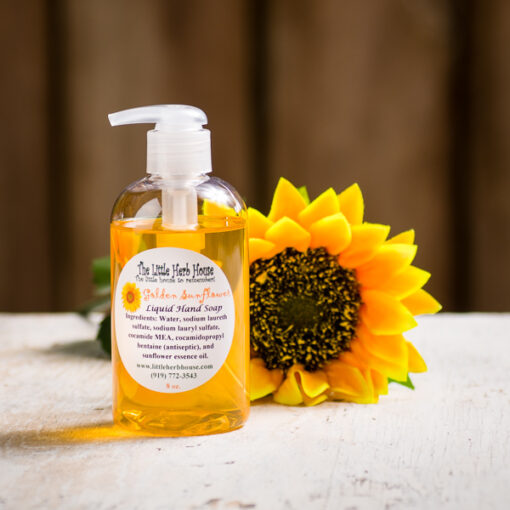 Golden Sunflower Liquid Hand Soap | The Little Herb House