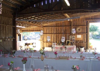 Rustic wedding barn